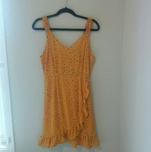 yellow floral dress